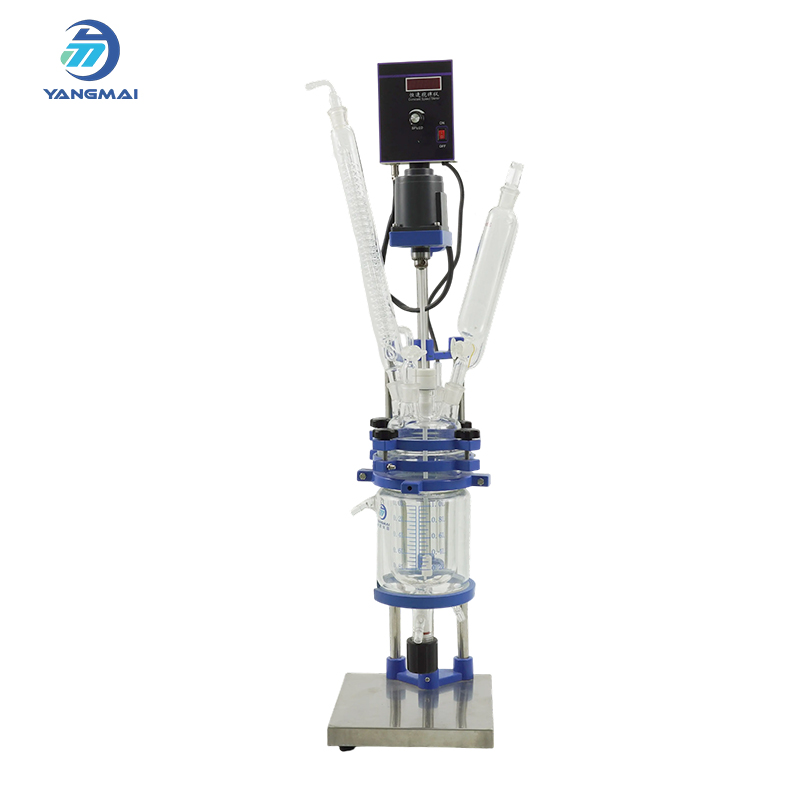 1L Jacketed Glass Reactor for Micro-Scale Chemical Synthesis