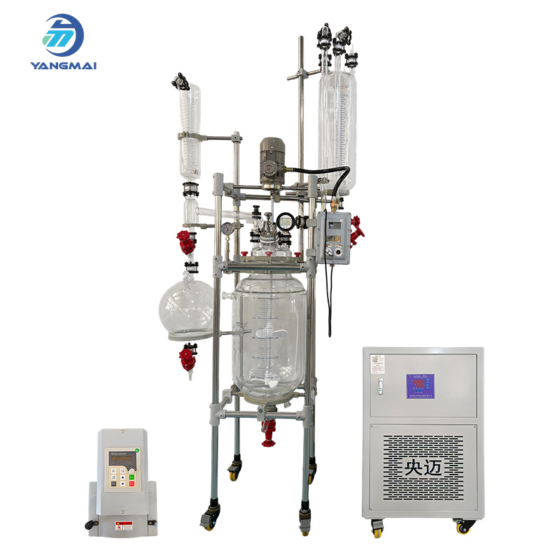 Glass Reactor with 20L Drooping Bottle