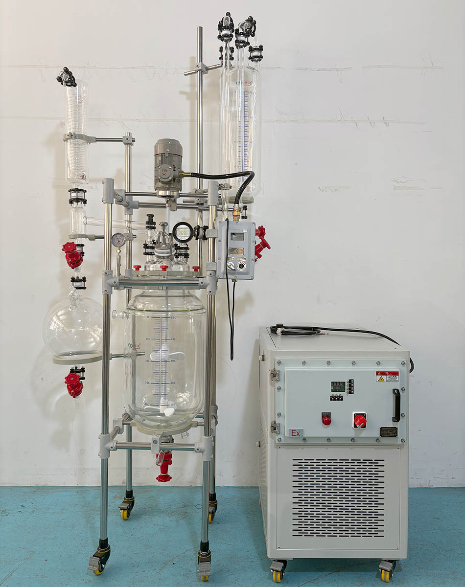 50L Jacketed Glass Reactor for CBD Extraction 